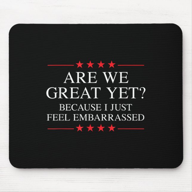 Anti Trump Merchandise For Liberals &amp; Progress Mouse Mat (Front)