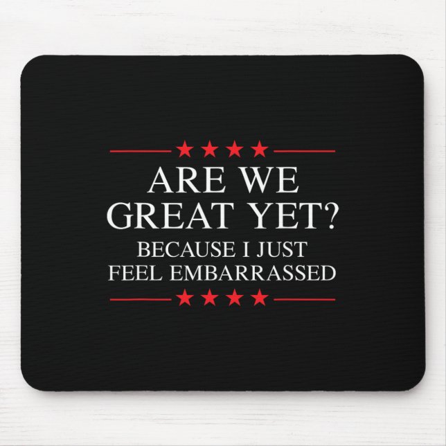 Anti Trump Merchandise For Liberals And Progressiv Mouse Mat (Front)