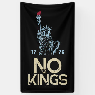 Anti Trump No Kings Protest Quote Banner