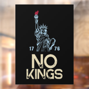 Anti Trump No Kings Protest Quote Window Cling