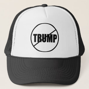Anti Trump No Trump Custom Donald Trump Trucker Hat