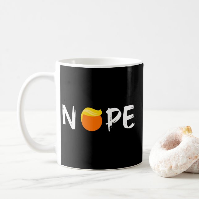 Anti-Trump - Nope Edition II Coffee Mug (With Donut)
