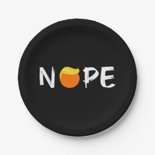 Anti-Trump - Nope Edition II Paper Plate