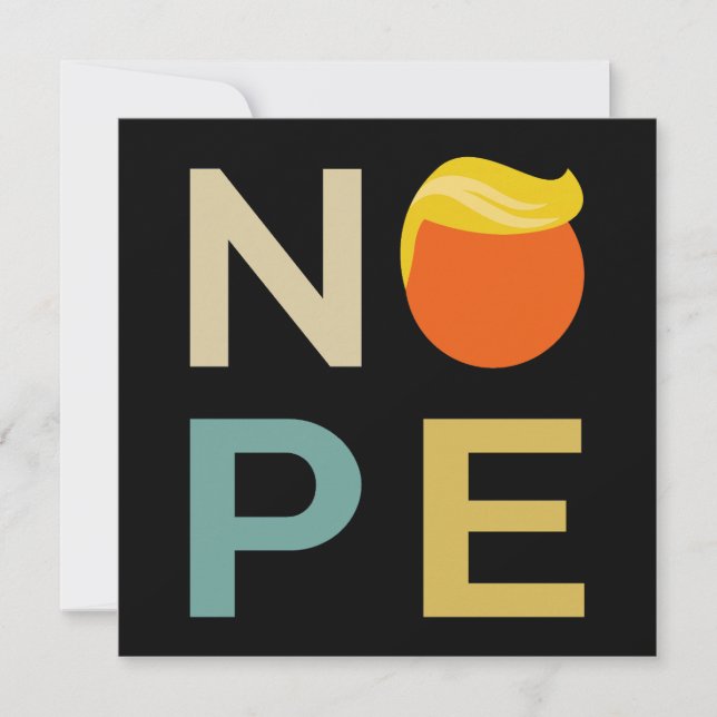 Anti-Trump - Nope Edition III Card (Front)