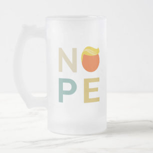 Anti-Trump - Nope Edition III Frosted Glass Beer Mug