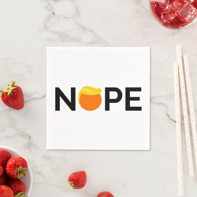 Anti-Trump - Nope Edition Napkin (Insitu)