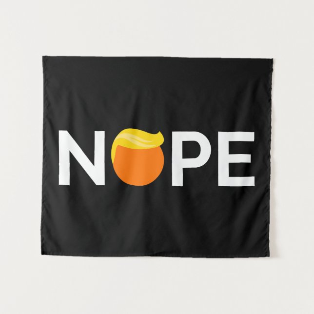 Anti-Trump - Nope Edition Tapestry (Front (Horizontal))