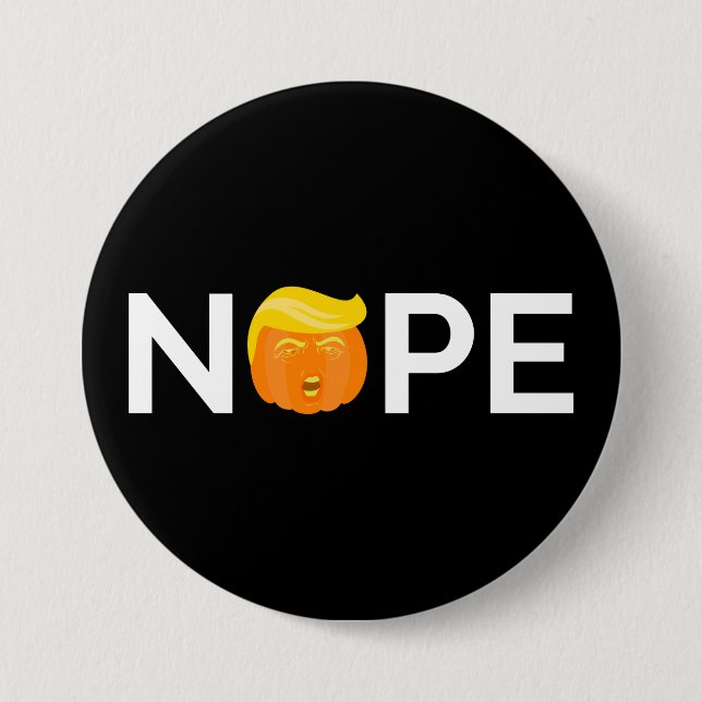Anti-Trump - Nope Halloween Edition I 7.5 Cm Round Badge (Front)