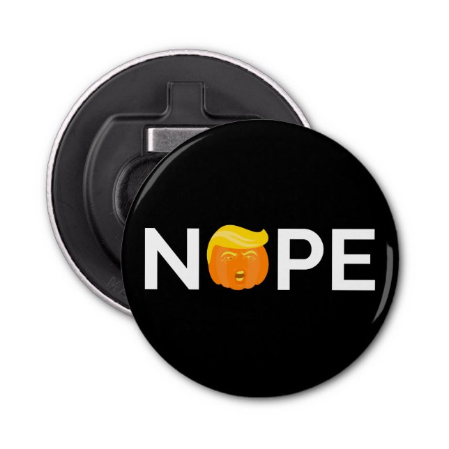 Anti-Trump - Nope Halloween Edition I Bottle Opener (Front)