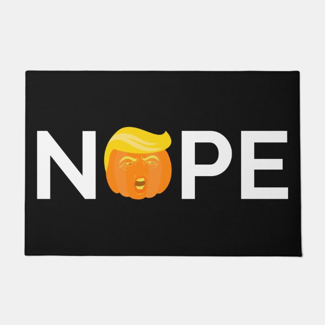 Anti-Trump - Nope Halloween Edition I Doormat (Front)