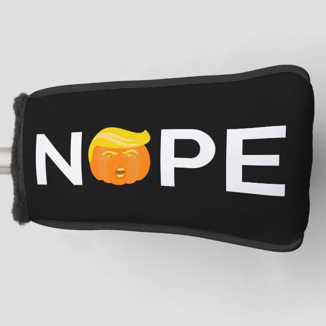 Anti-Trump - Nope Halloween Edition I Golf Head Cover (Front)