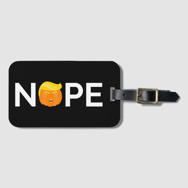 Anti-Trump - Nope Halloween Edition I Luggage Tag (Front Horizontal)