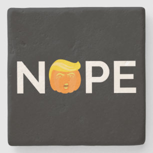 Anti-Trump - Nope Halloween Edition I Stone Coaster