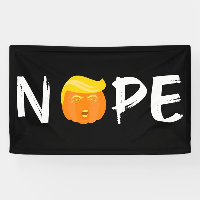 Anti-Trump - Nope Halloween Edition II Banner (Horizontal)