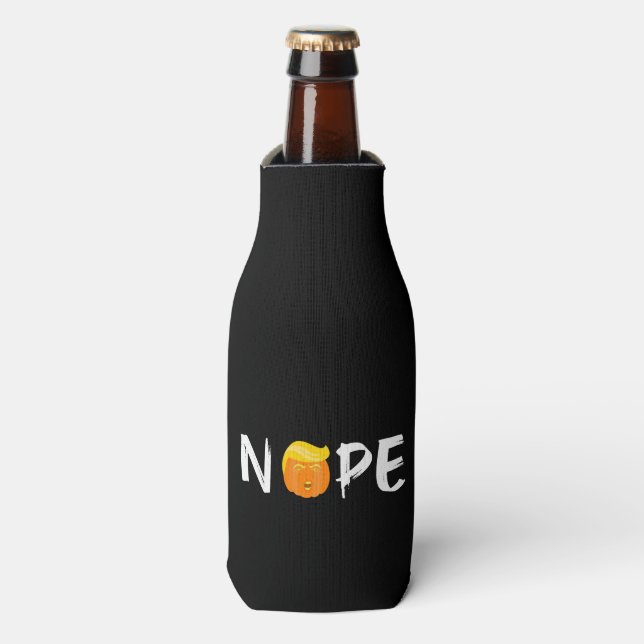 Anti-Trump - Nope Halloween Edition II Bottle Cooler (Bottle Front)