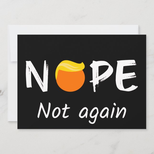 Anti-Trump - Nope, Not Again Halloween Edition I (Front)