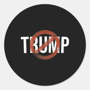 Anti Trump Not My President Protest Rally Demonstr Classic Round Sticker