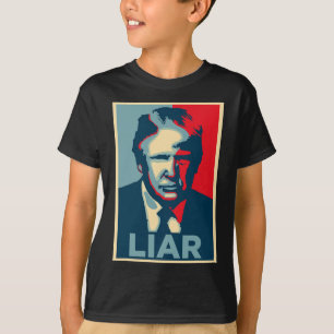 Anti Trump Obama Hope Poster Liar T-Shirt
