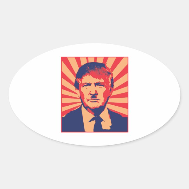 Anti-Trump Oval Sticker (Front)