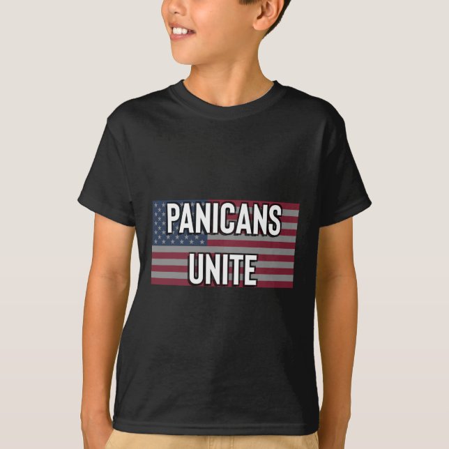 Anti Trump Panic Tariff Democrat Panic Unite Prote T-Shirt (Front)