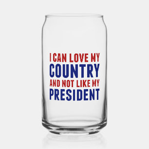 Anti Trump Patriotic Not My President Can Glass