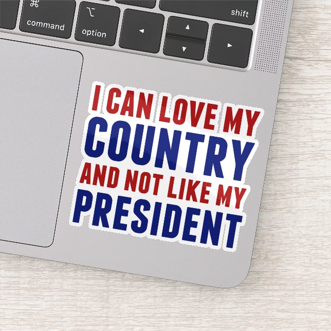 Anti Trump Patriotic Not My President Laptop (Detail)