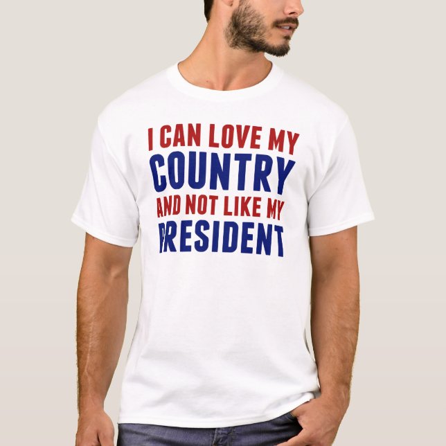 Anti Trump Patriotic Not My President T-Shirt (Front)