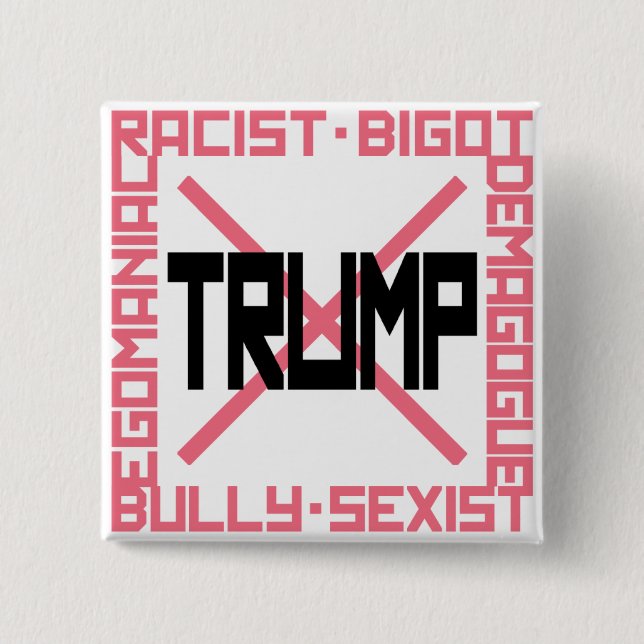 Anti-Trump Pink Button (Front)