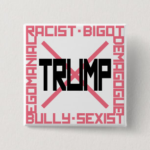 Anti-Trump Pink Button