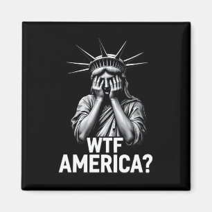 Anti-trump Political And Democracy Wtf America _2  Magnet
