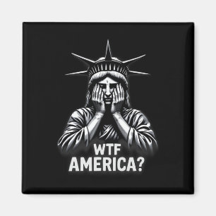 Anti-trump Political And Democracy Wtf America 3 Magnet