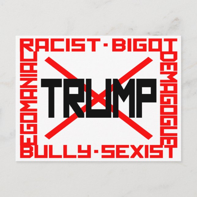 Anti-Trump Postcard (Front)