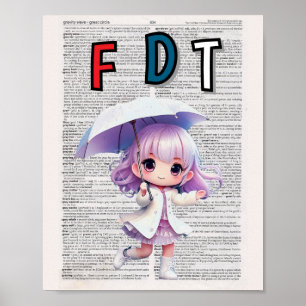 Anti Trump print (dictionary page)