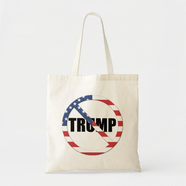 Anti-Trump Pro-Democracy Tote Bag (Front)