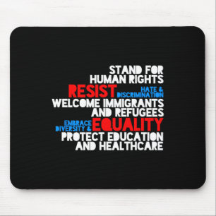 Anti Trump Protest Human Rights Resist Mouse Mat