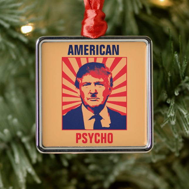 Anti-Trump Psycho Metal Tree Decoration (Tree)