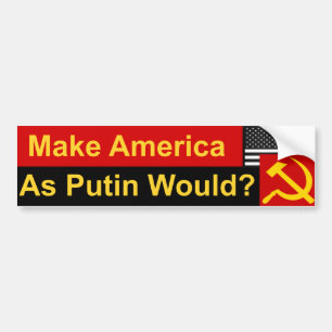 Anti-Trump, Putin, Election Bumper Sticker