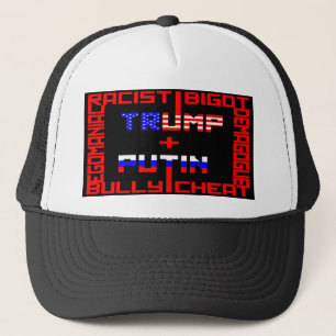 Anti Trump+Putin Trucker Hat