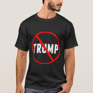 Anti Trump Red Circle X Political T-Shirt