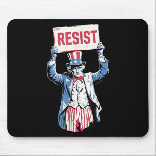 Anti-trump Resist Not My President 4th Of July Unc Mouse Mat