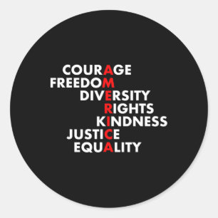 Anti Trump Resist Political Classic Round Sticker