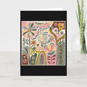 Anti Trump Retro Floral Let Kindness Bloom 86 47 7 Card