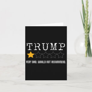 Anti-trump Review Very Bad Would Not Recommend 1 Card