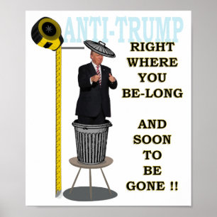 Anti Trump / Right where you be-long, Poster