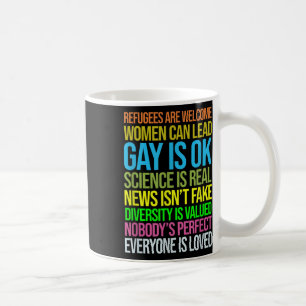 Anti Trump Science Refugees Love Womens Rights Coffee Mug