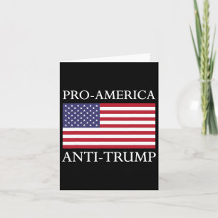 Anti-trump Shirt - American Usa Flag Resist Card