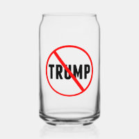 Anti Trump Simple Red Circle X Political