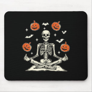 Anti Trump Skeleton Halloween Long Sleeve Mouse Mat