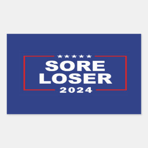 Anti-Trump Sore Loser 2024 Rectangular Sticker
