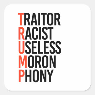 Anti-Trump Square Sticker